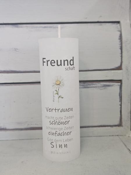 Kerze "Freundschaft"